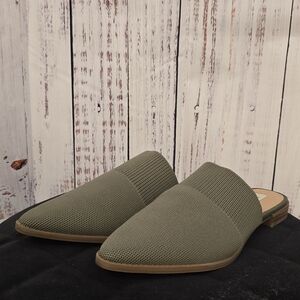 Olive Green Women's Slip-On Shoes